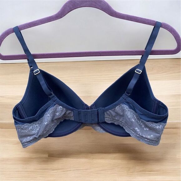 NWOT New Natori Bliss Perfection Contour Underwire Ash/(Grey)/Navy Bra 38C - Picture 5 of 8